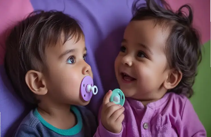 وزاد خوابیده با پستانک؛ آرامش شبانه و کاهش خطر SIDS
